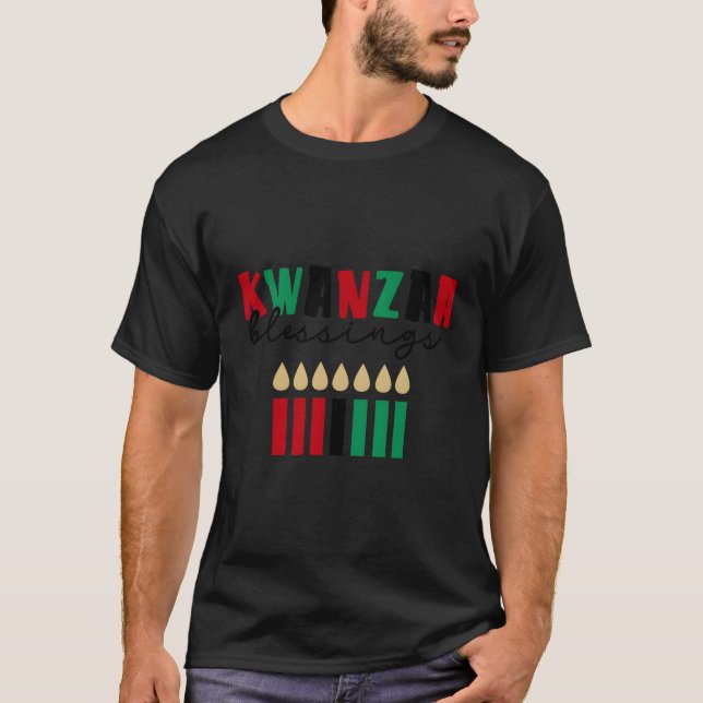 Kwanzaa Blessing Habari Gani Black Owned Kwanzaa C T-Shirt (Front)