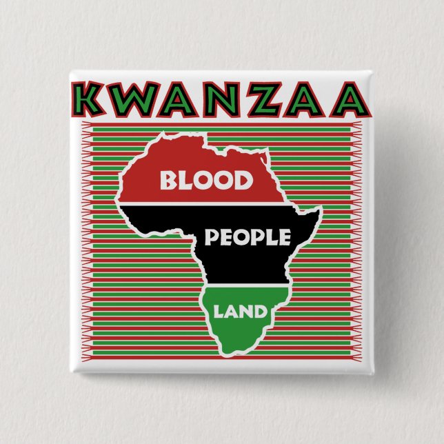 Kwanzaa button (Front)