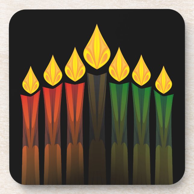 kwanzaa candles coaster (Front)
