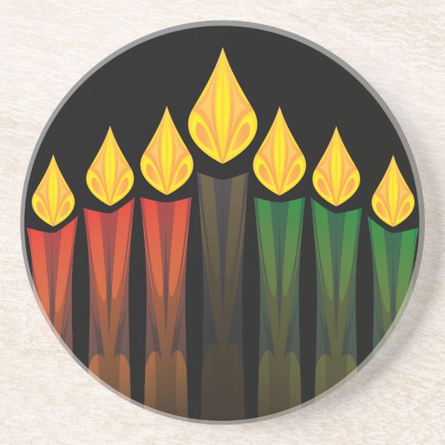 kwanzaa candles coaster (Front)
