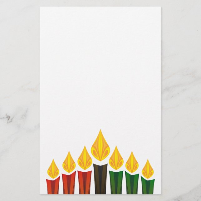 kwanzaa candles stationery (Front)