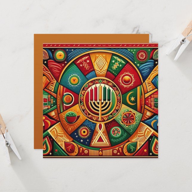 Kwanzaa Card (Front/Back In Situ)