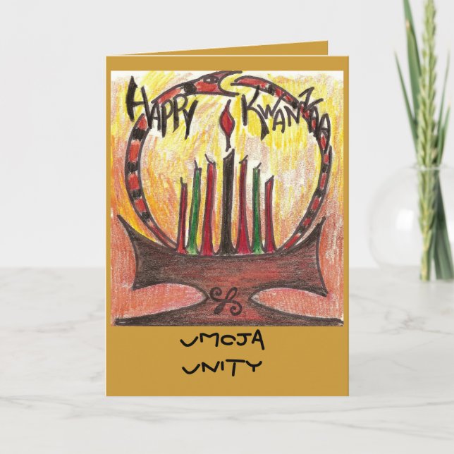 kwanzaa card, Umoja Unity Holiday Card (Front)