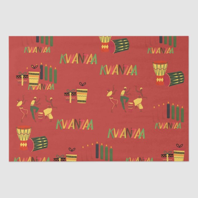 Kwanzaa Celebration Black History Wrapping Paper (Front)