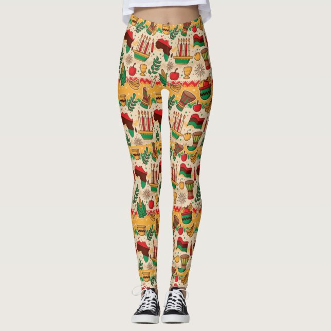 Kwanzaa Celebration Leggings (Front)