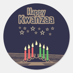 Kwanzaa Classic Round Sticker