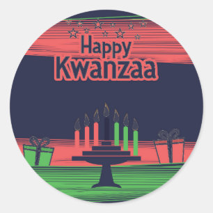 Kwanzaa Classic Round Sticker