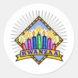 Kwanzaa Classic Round Sticker