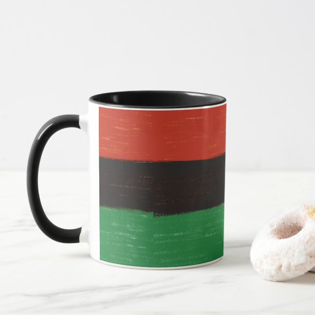 Kwanzaa Colours Mug (With Donut)
