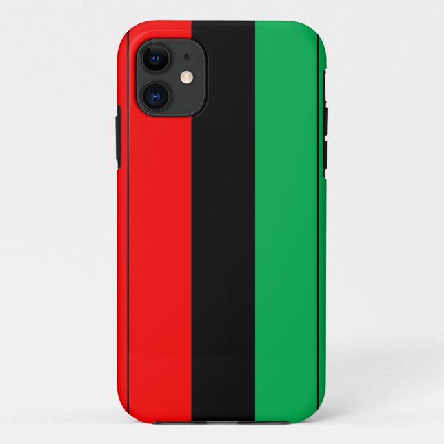 Kwanzaa Colours Red Black Green Stripes Pattern Case-Mate iPhone Case (Back)