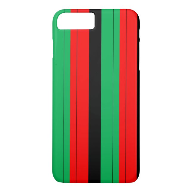 Kwanzaa Colours Red Black Green Stripes Pattern Case-Mate iPhone Case (Back)