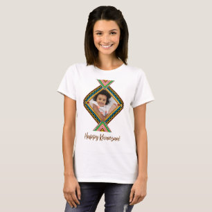Kwanzaa Custom Brightly Coloured Diamond Patter T-Shirt
