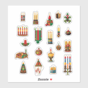  Kwanzaa designs 8" x 8" Custom-Cut Vinyl Stickers
