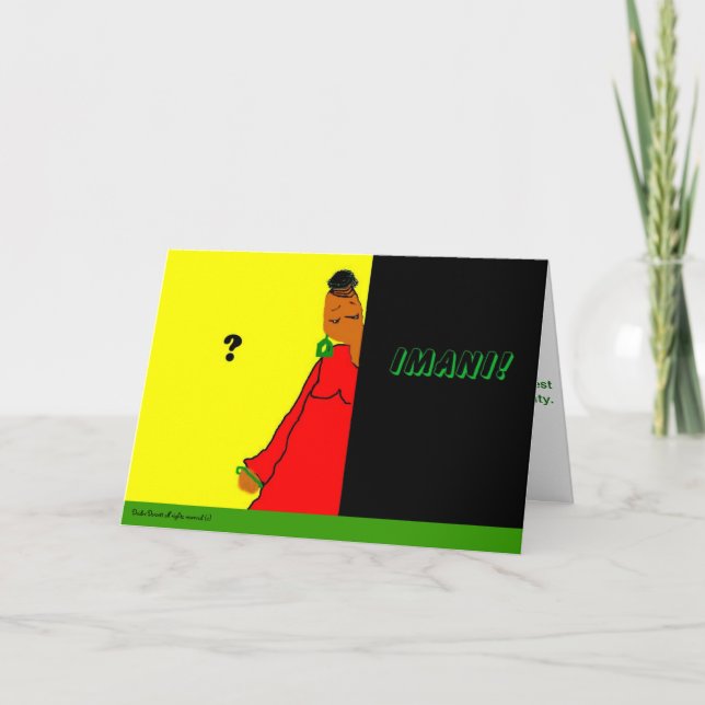 KWANZAA  GREETING CARD (Front)