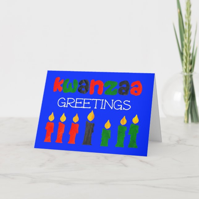 Kwanzaa Greetings Card (Front)