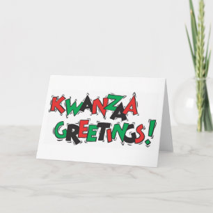 Kwanzaa Greetings Holiday Card