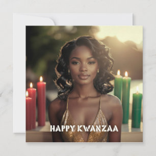 KWANZAA - HAPPY KWANZAA - HOLIDAY CARD