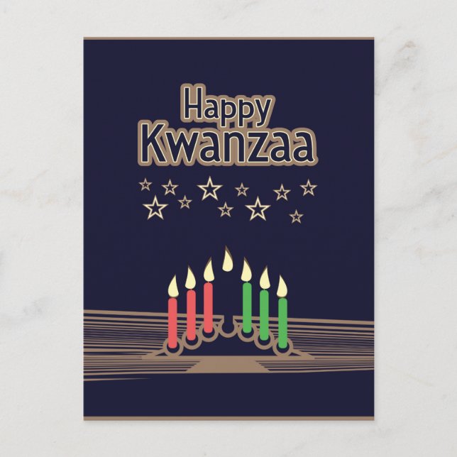 Kwanzaa Holiday Postcard (Front)