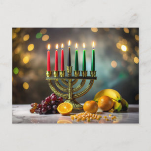 KWANZAA - KINARA -  POSTCARD