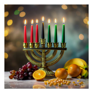 KWANZAA - KINARA -  POSTER