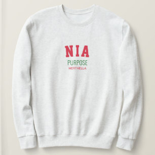Kwanzaa NIA Purpose Personalised Sweatshirt