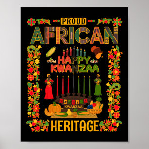 Kwanzaa Outfit Idea For Women & Novelty Kwanza Poster