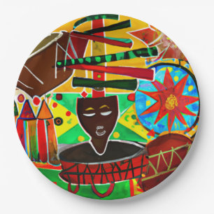Kwanzaa Paper Plate