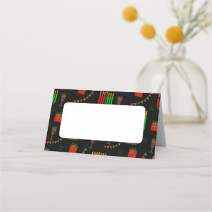 Kwanzaa Print  Place Card