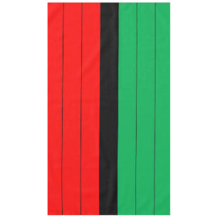 Kwanzaa Red Black Green Kinara Striped Pattern Tablecloth