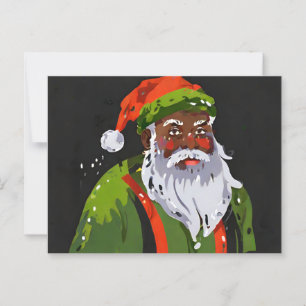 Kwanzaa santa  postcard