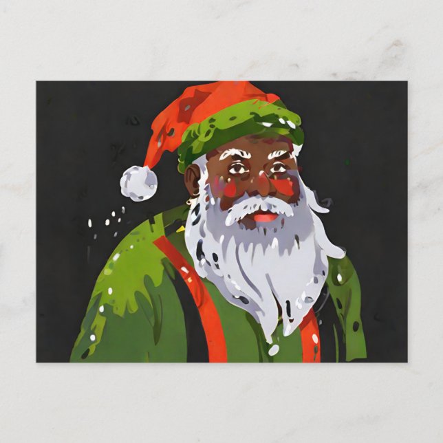Kwanzaa santa  postcard (Front)