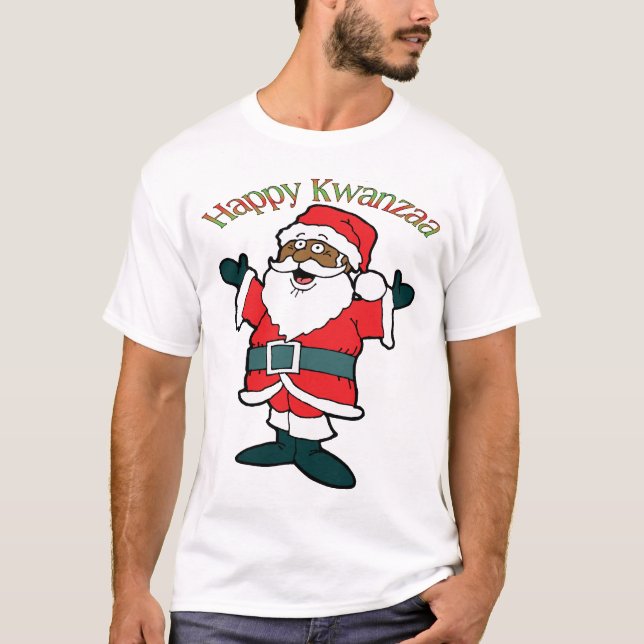Kwanzaa Santa T-Shirt (Front)