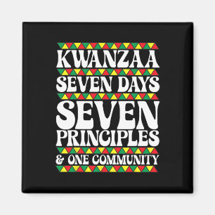 Kwanzaa Seven Days Seven Principles One Community Magnet