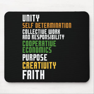 Kwanzaa Seven Principles Unity Self Determination  Mouse Pad