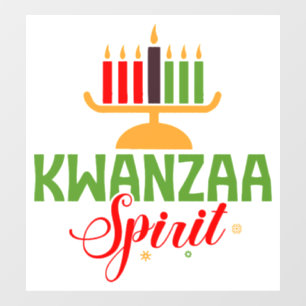 Kwanzaa Spirit Window Cling