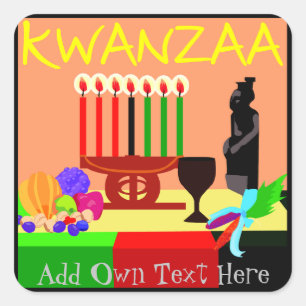 Kwanzaa Stickers Symbols Favours Gifts Personalise