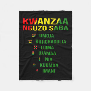Kwanzaa - Swahili For The Seven Principles  Fleece Blanket