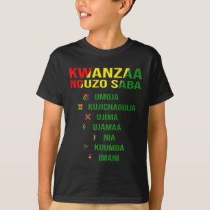 Kwanzaa - Swahili For The Seven Principles  T-Shirt