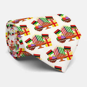 Kwanzaa Table Painting Tie
