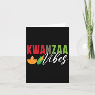 Kwanzaa Vibes African American Harvest Festival  Card