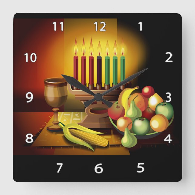 Kwanzaa Wall Clock (Front)