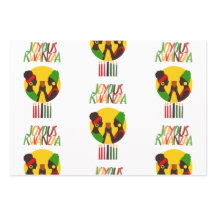 Kwanzaa Wrapping Paper Sheets (Set of 3 Sheets)