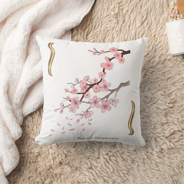 Kwanzan Flowering Cherry tree Cushion (Blanket)