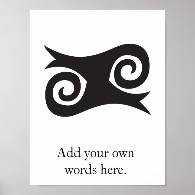 KWATAKYE ATIKO Symbol of Bravery and Fearlessness Poster (Front)