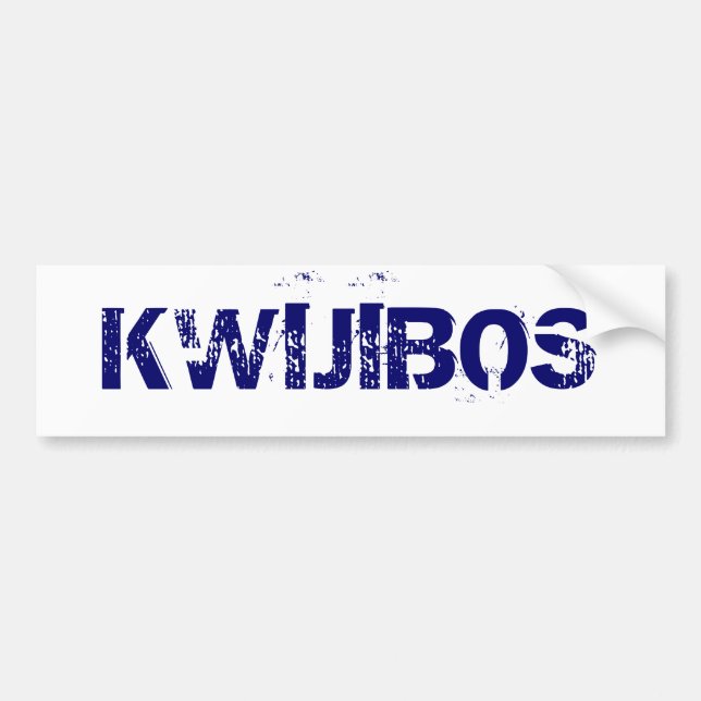 KWIJIBOS BUMPER STICKER (Front)