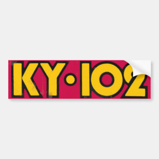 KY102 Old School Bumper Sticker-70's 80's Sticker