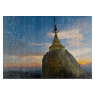 Kyaiktiyo Pagoda at Sunset Cutting Board