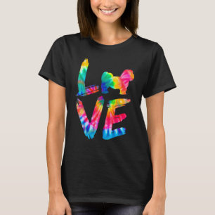 Kyi Leo Tie Dye Love Dog Mom Dad T-Shirt