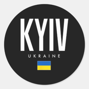 Kyiv Ukraine 1  Classic Round Sticker