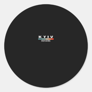 Kyiv Ukraine City Trip Classic Round Sticker
